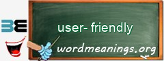 WordMeaning blackboard for user-friendly